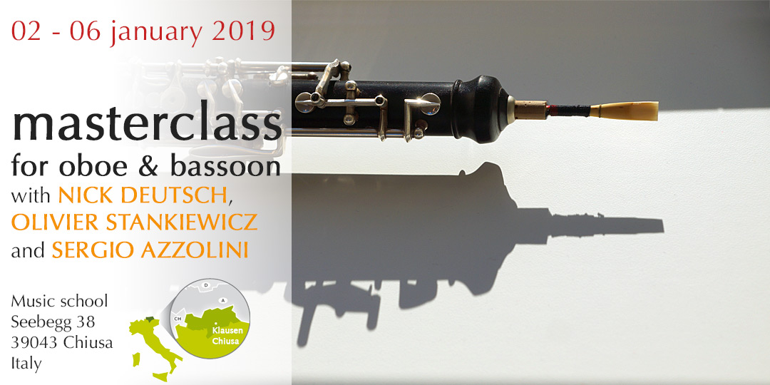 Masterclass for oboe and bassoon with Nick Deutsch and Sergio Azzolini